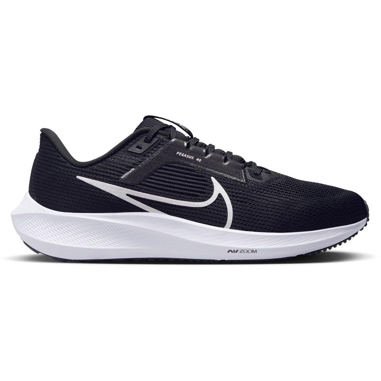 Men's Nike Pegasus 40, Black/White/Iron Grey, 10 2E Wide