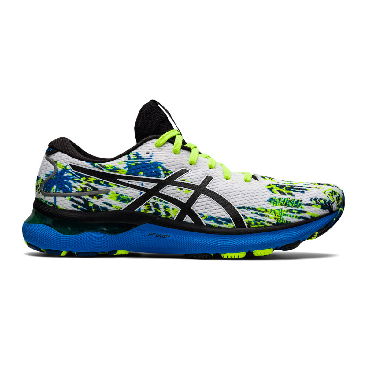Men's Asics Gel-Nimbus 24, White/Black, 9.5 D Medium