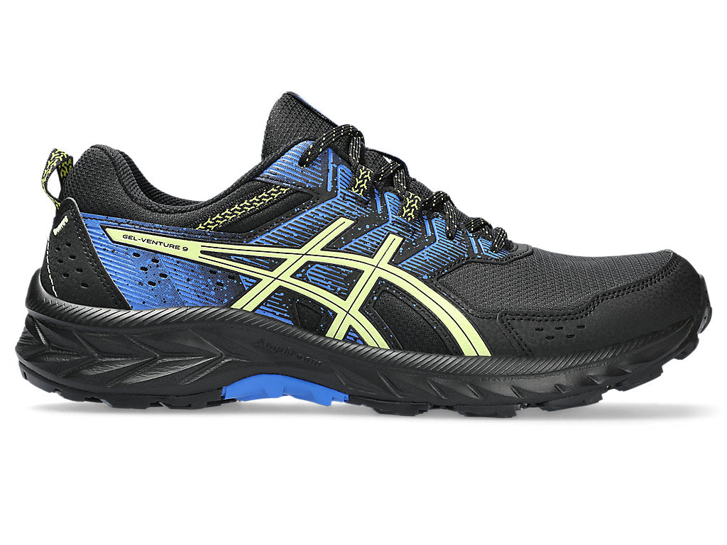 Men's Asics Gel-Venture 9, Black/Glow, 12 2E Wide