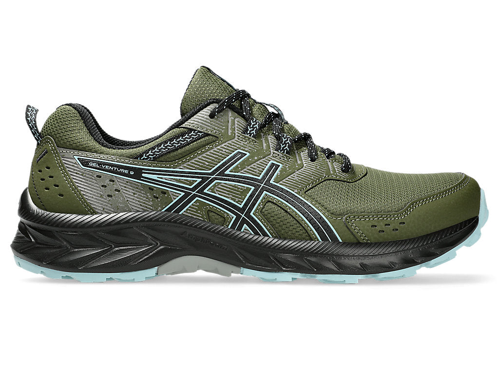 Men's Asics Gel-Venture 9, Smog Green/Smoke Blue, 9 D Medium