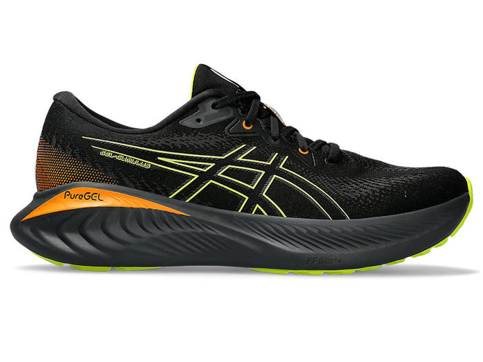Men's Asics Gel-Cumulus 25 Gtx, Black/Neon Lime, 12 D Medium