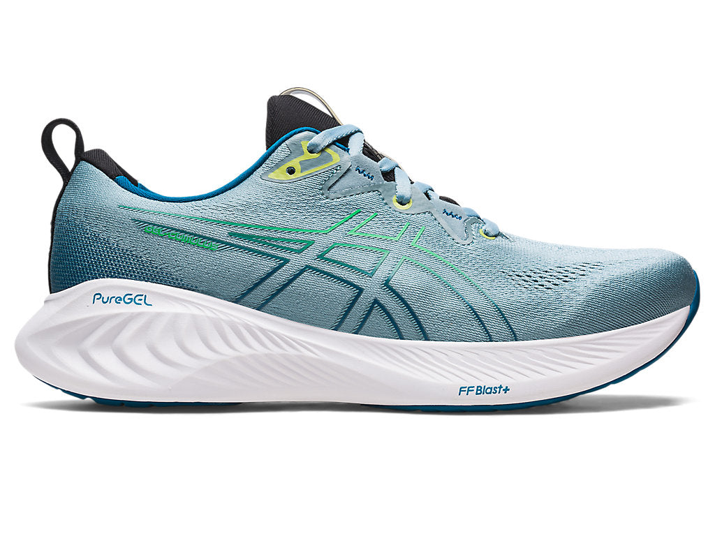 Men's Asics Gel-Cumulus 25, Light Steel/Cilantro, 11.5 D Medium