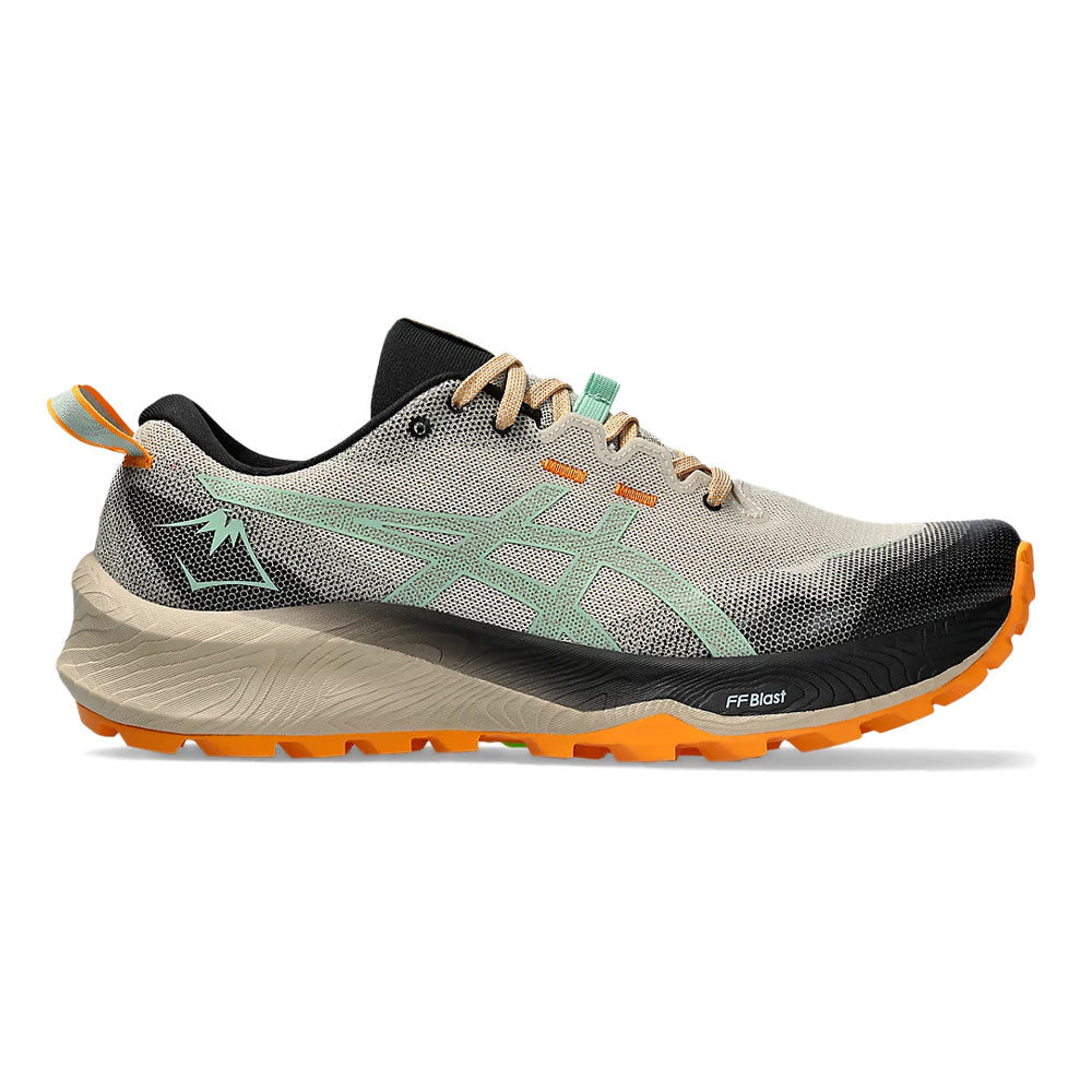Men's Asics GEL-Trabuco 12, Feather Grey/Dark Mint, 9.5 D Medium