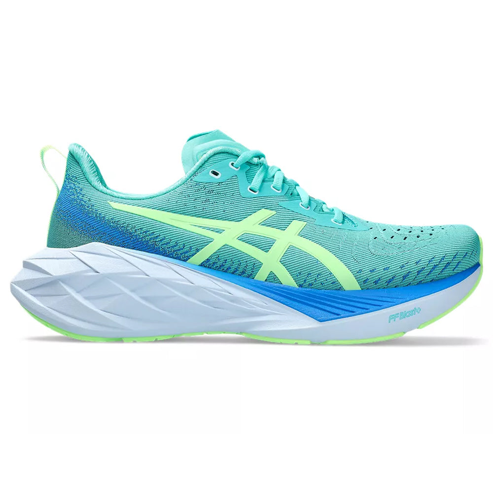Men's Asics Novablast 4 Lite-Show, Lite-Show/Sea Glass, 12.5 D Medium