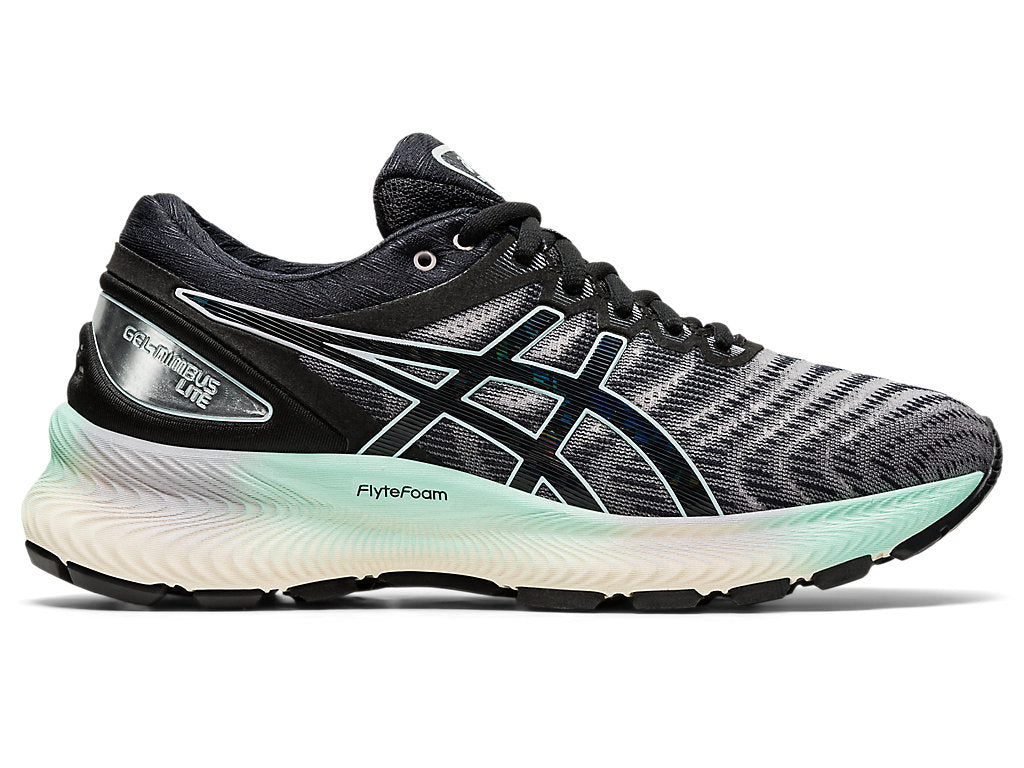 Women's Asics Gel-Nimbus Lite, Black/Black, 10 B Medium