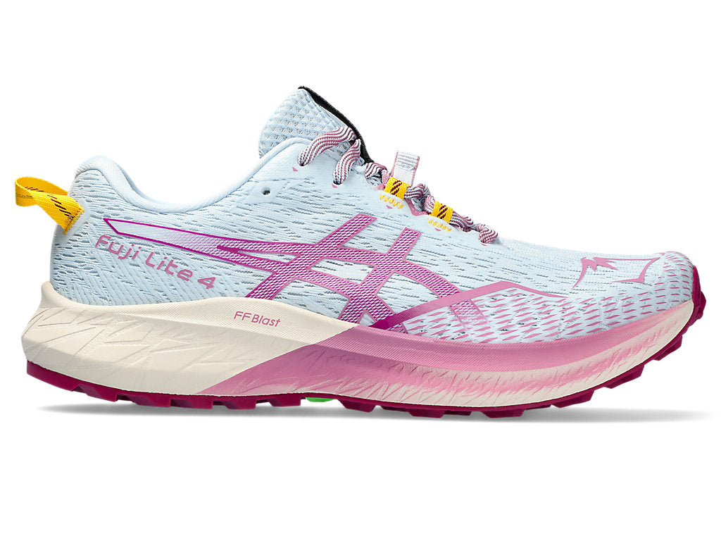 Women's Asics Fuji Lite 4, Light Blue/Blackberry, 11 B Medium