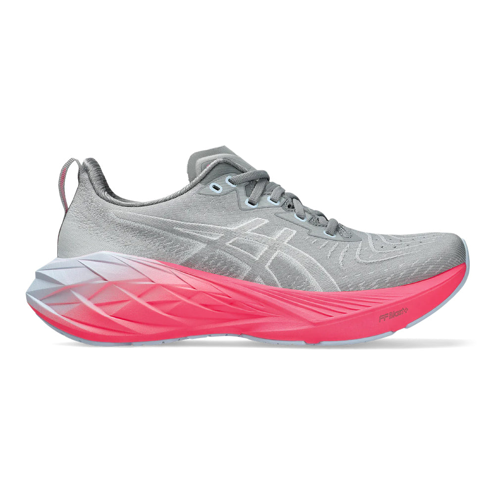 Women's Asics Novablast 4, Sheet Rock/White, 11 B Medium