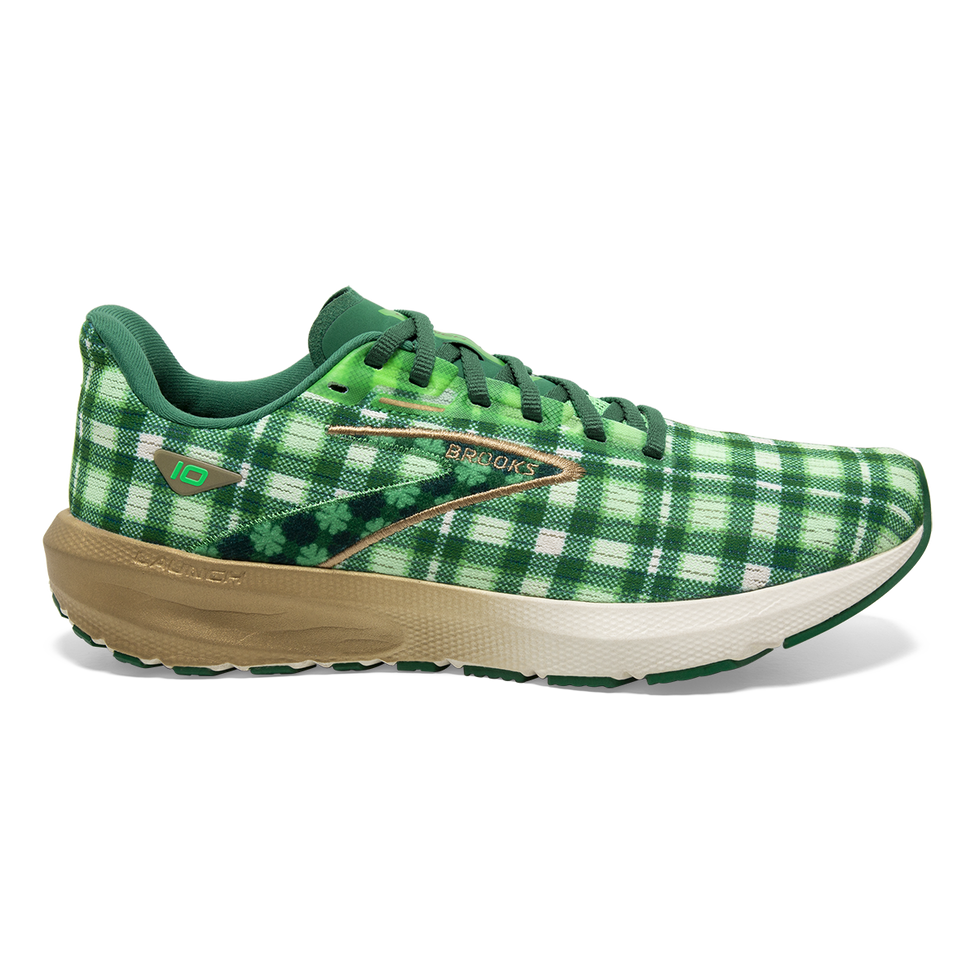 Women's Brooks Launch 10, Toucan/Verdant/Vanilla, 9 B Medium