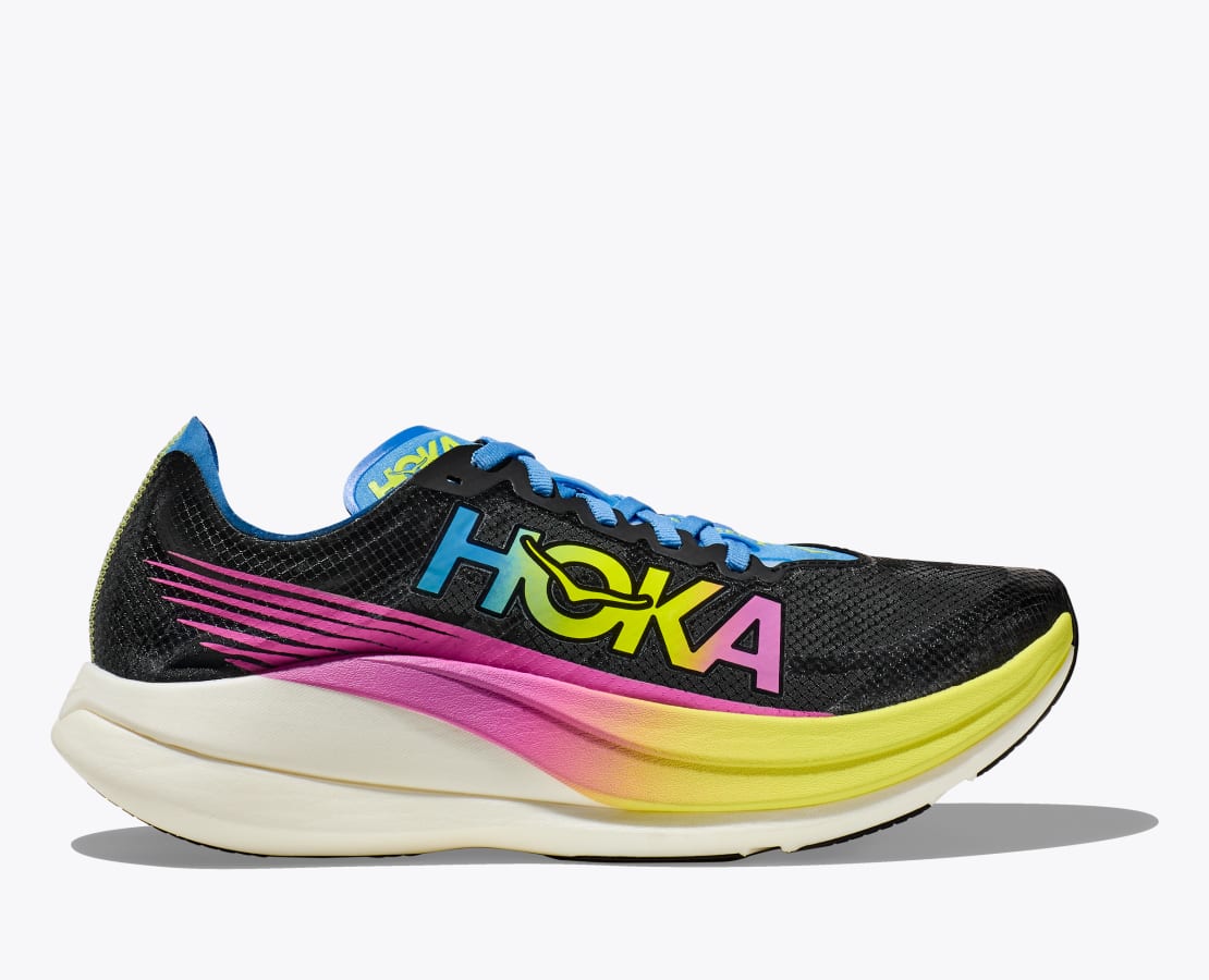 Men's Hoka Rocket X 2, Black/Multi, 11.5 D Medium