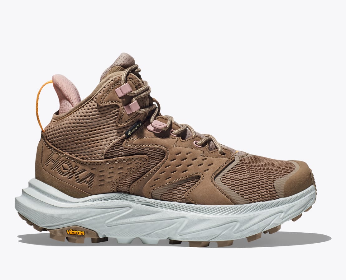 Women's Hoka Anacapa Mid GTX, Dune/Lilac Marble, 7 B Medium