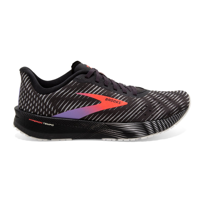 Women's Brooks Hyperion Tempo, Black/Coral/Purple, 10.5 B Medium