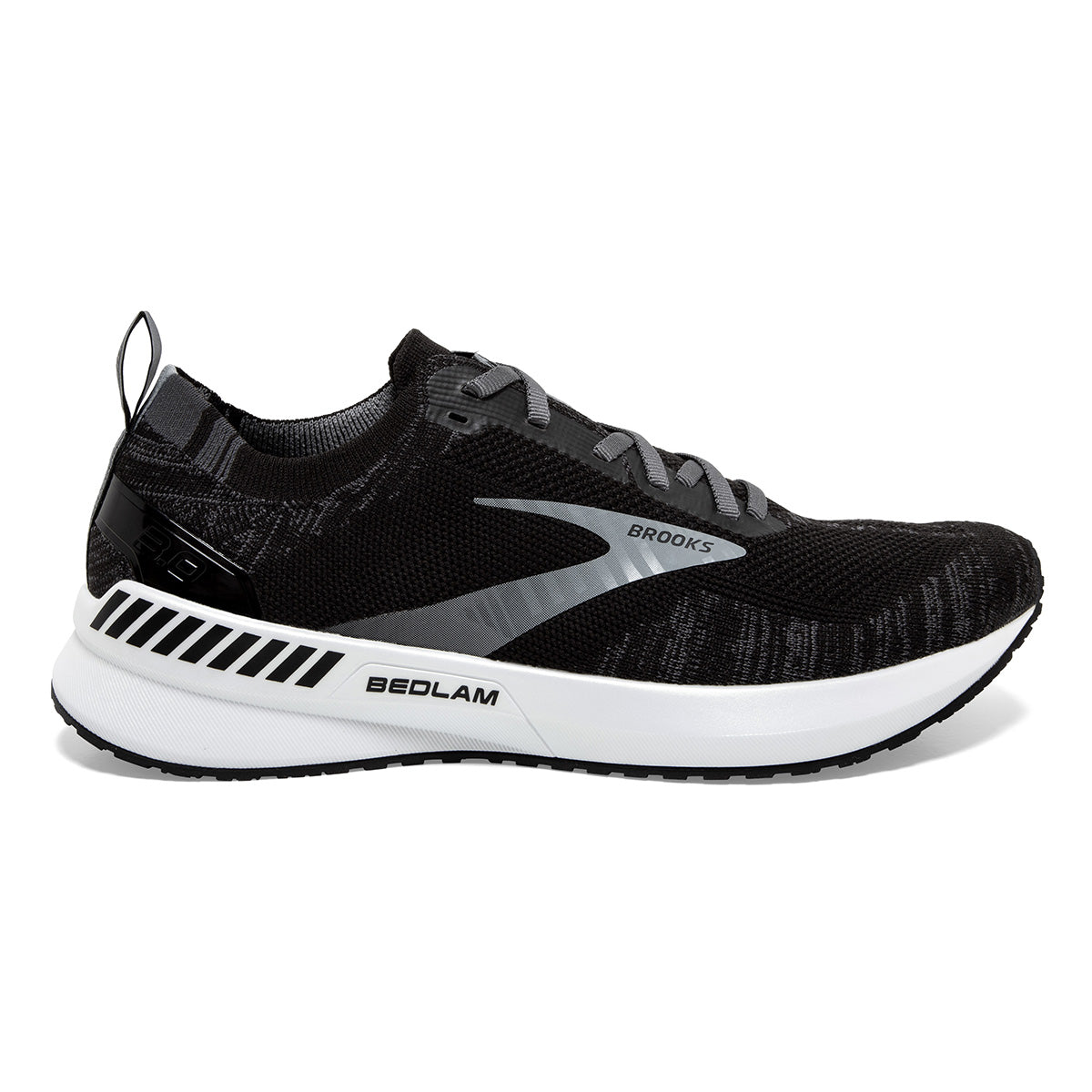 Women's Brooks Bedlam 3, Black/Blackened Pearl/White, 5.5 B Medium