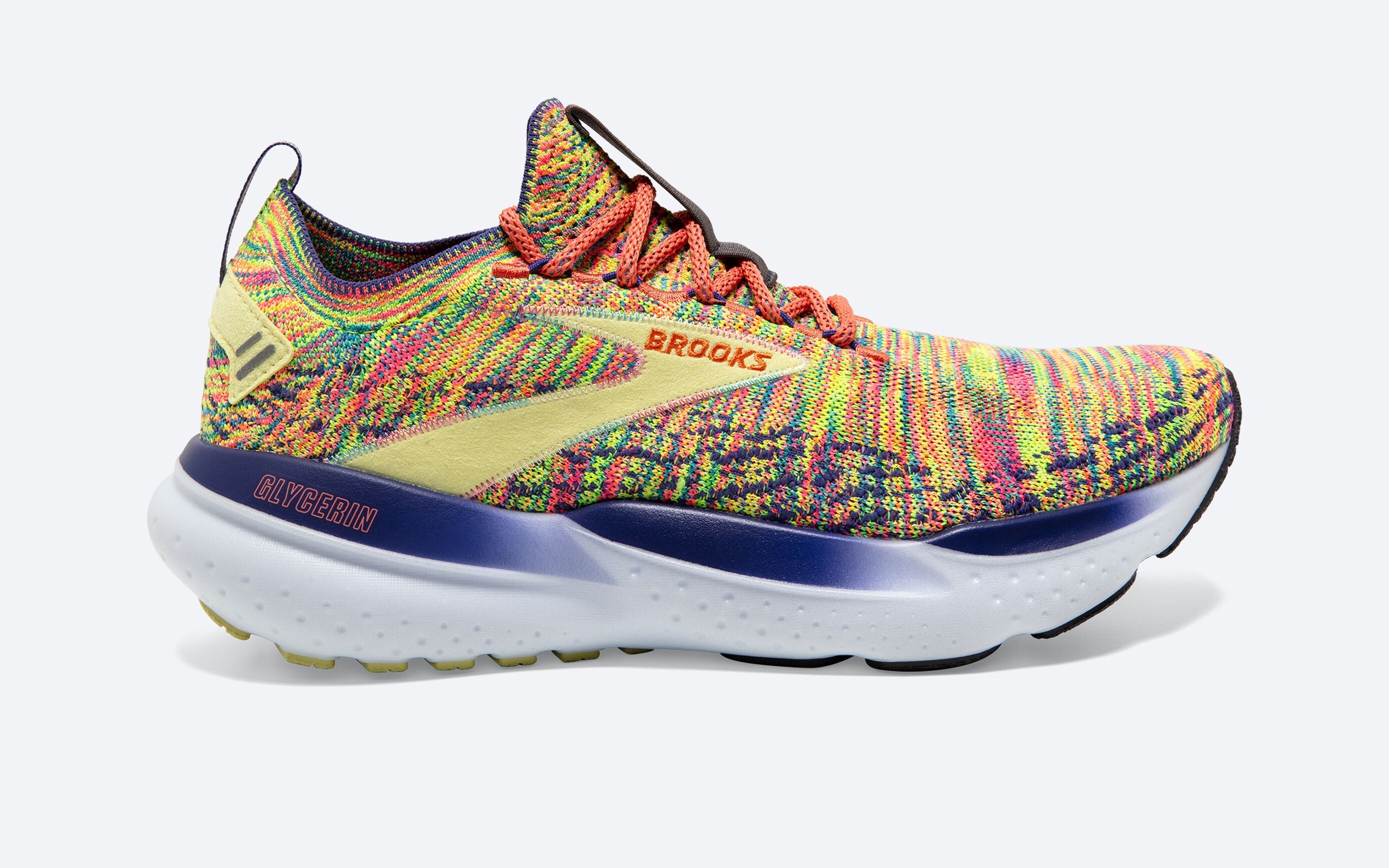 Women's Brooks Glycerin StealthFit 21, Persimmon/Charlock/Spectrum, 10 B Medium