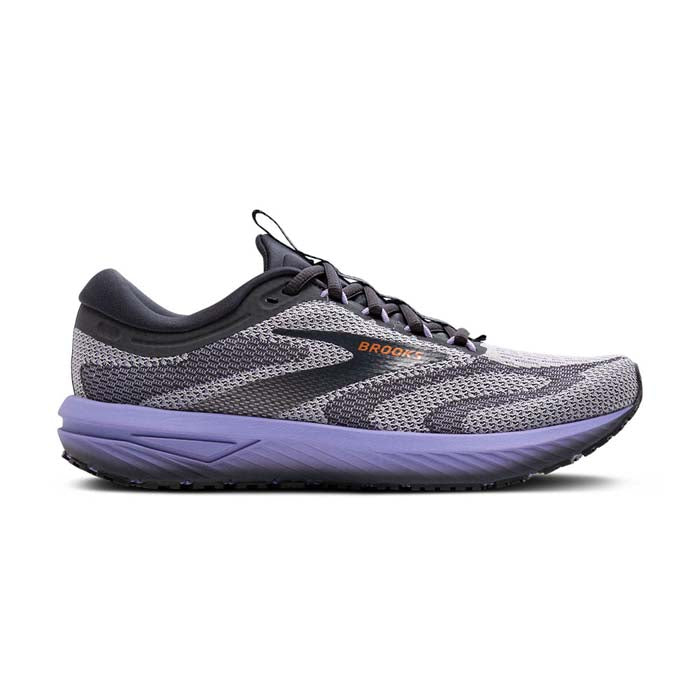 Women's Brooks Revel 7, Sweet Lavender/Ebony/Alloy, 8 B Medium