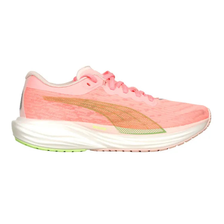 Women's Puma Deviate Nitro 2, Koral Ice/Speed Green, 8.5 B Medium