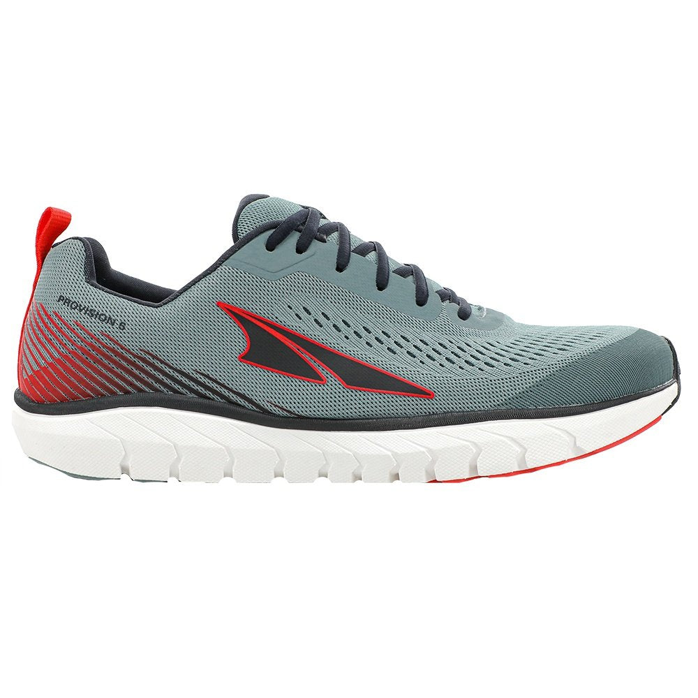 Men's Altra Provision 5, Light Grey/Red, 12.5 D Medium