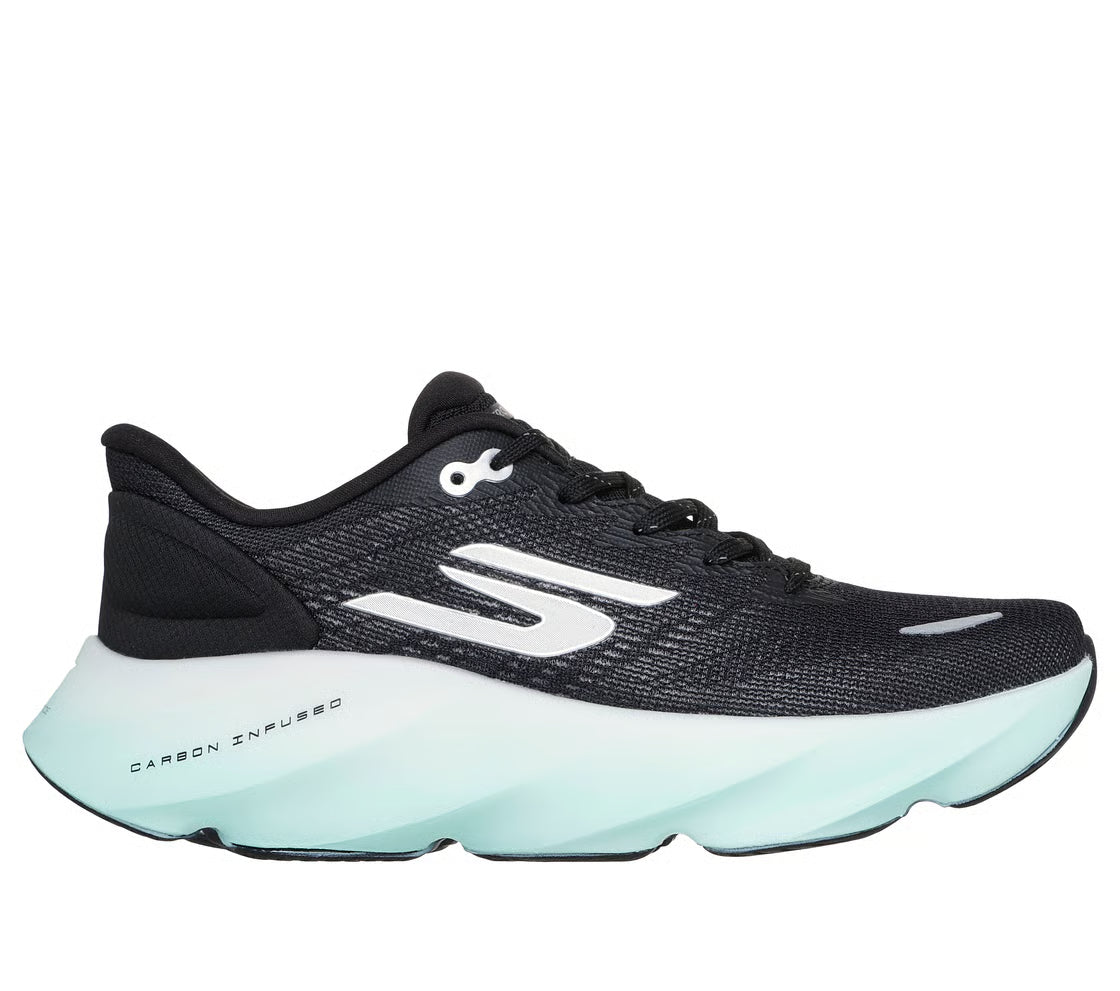 Women's Skechers Aero Burst, Black/White, 9.5 B Medium