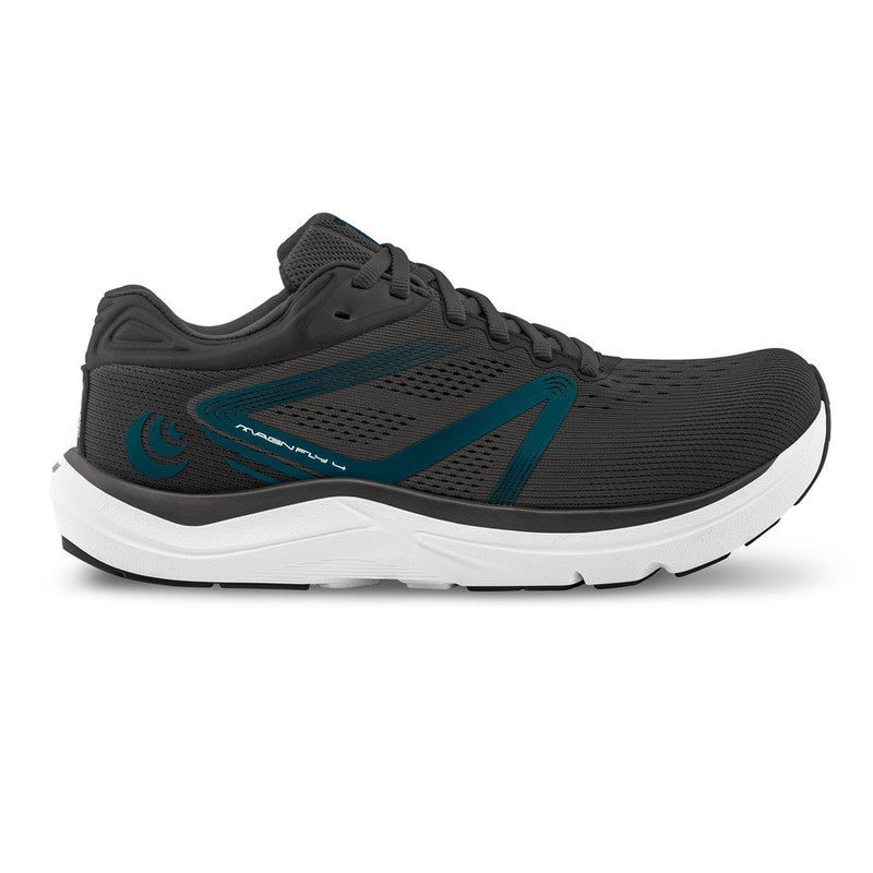 Men's Topo Athletic Magnifly 4, Grey/Navy, 14 D Medium