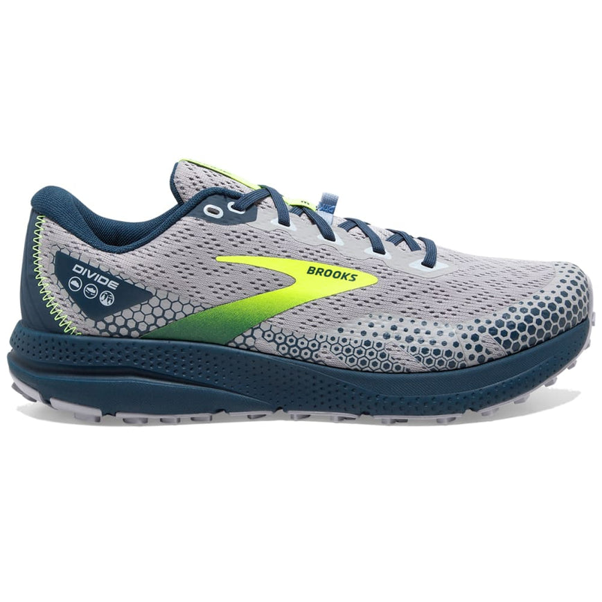 Men's Brooks Divide 3, Alloy/Titan/Nightlife, 15 D Medium