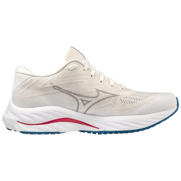 Women's Mizuno Wave Rider 27 SSW, White/Ultimate Grey, 7.5 B Medium