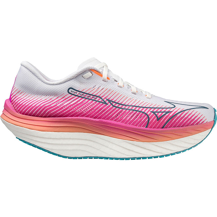 Women's Mizuno Wave Rebellion Pro, White/Silver, 10.5 B Medium
