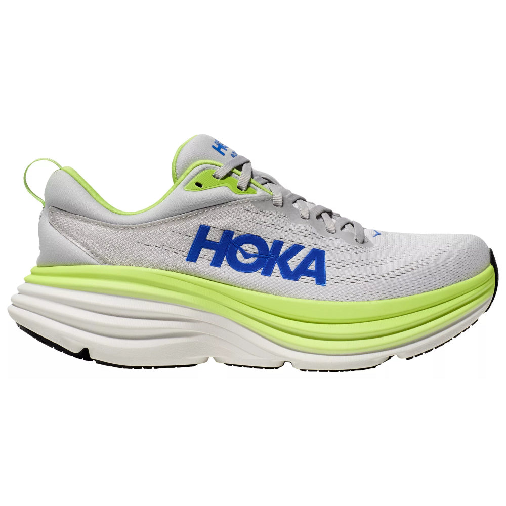 Men's Hoka Bondi 8, Stardust/Lettuce, 10.5 D Medium