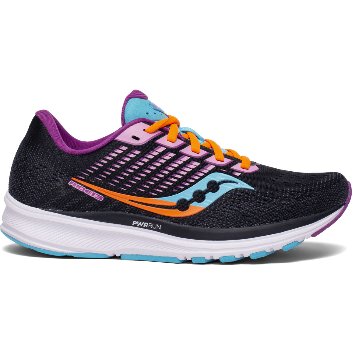 Women's Saucony Ride 13, Future Black, 5 B Medium