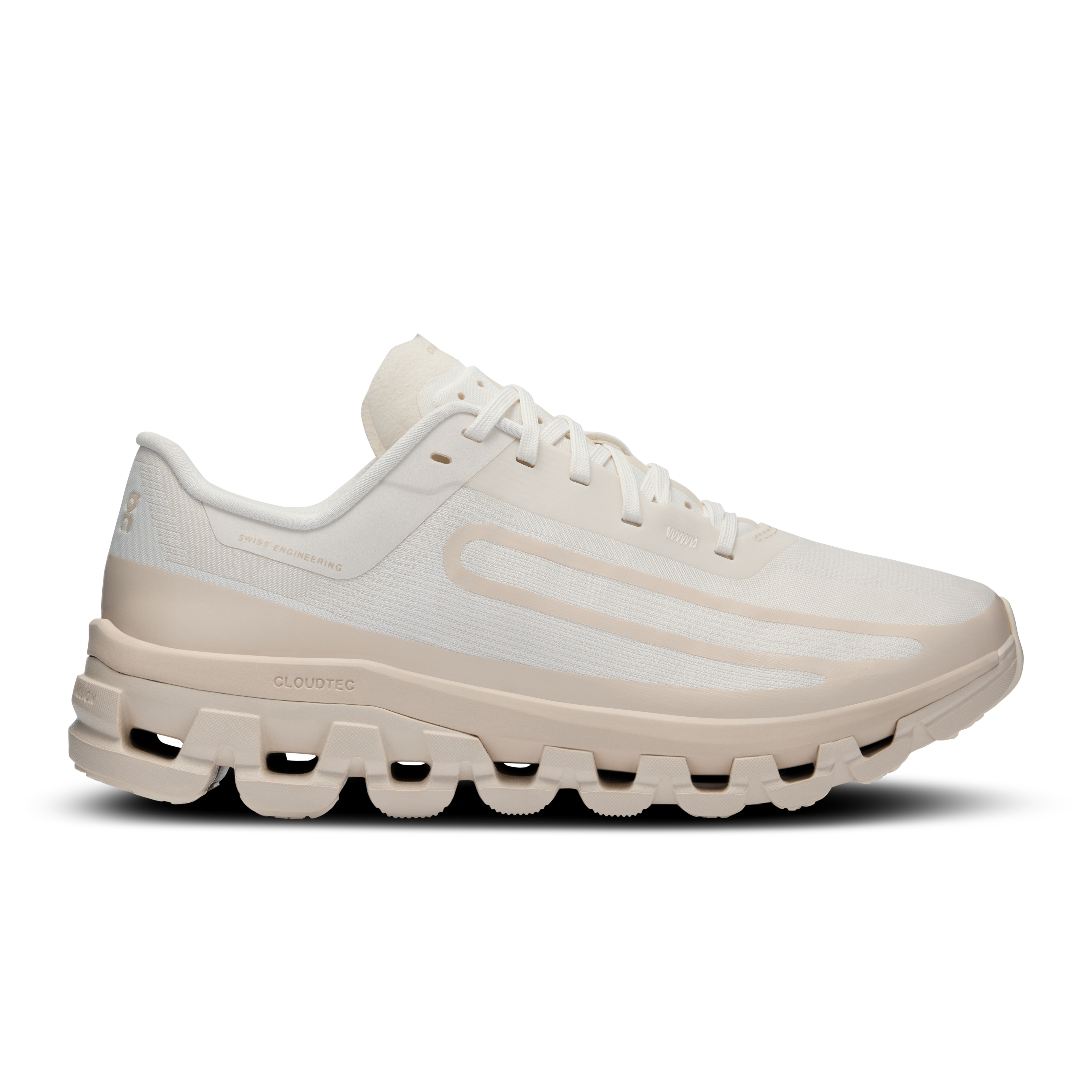 Women's On Cloudflow 4 IKON, White/Moon, 9 B Medium