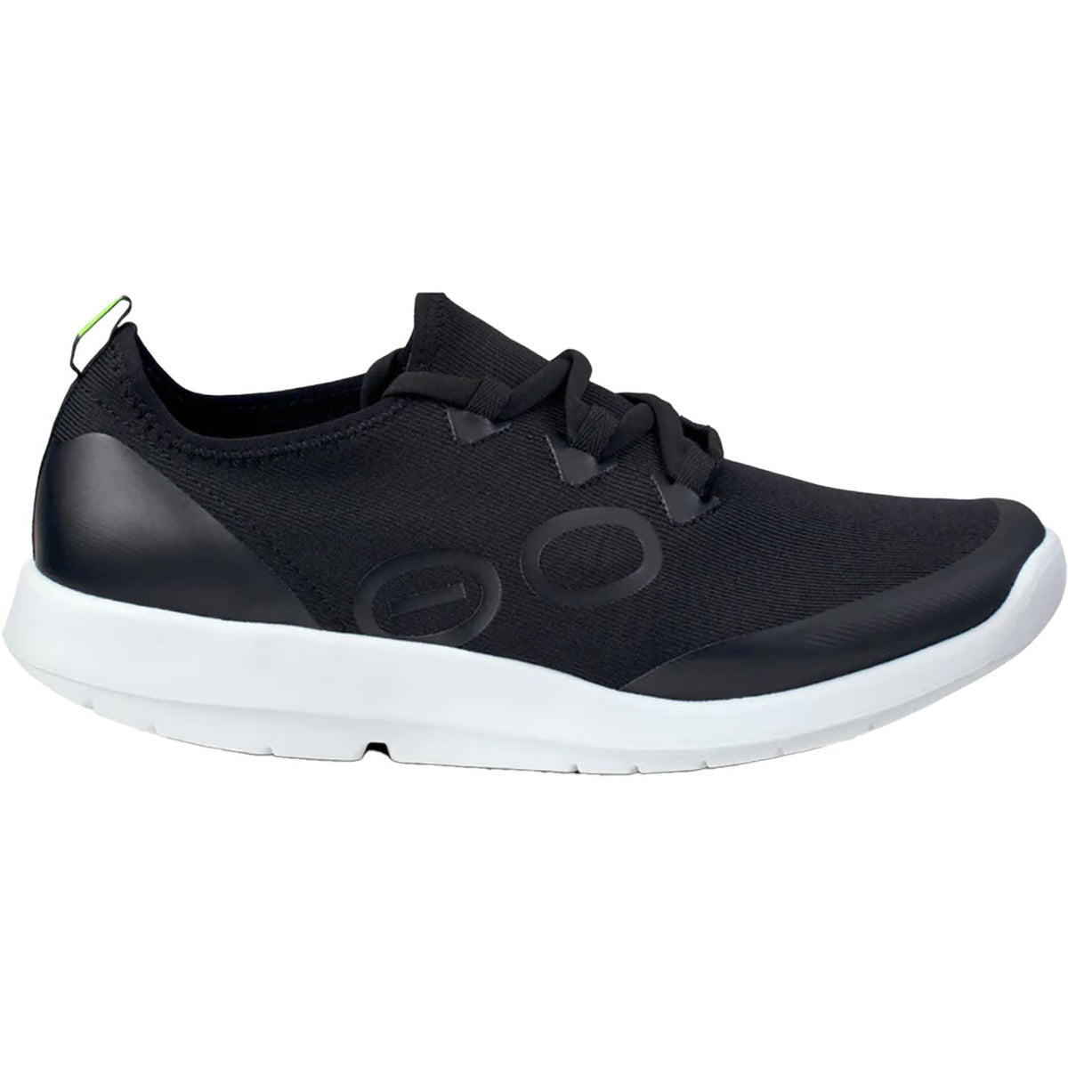 Women's OOFOS OOmg Sport LS, White/Black, 8 B Medium