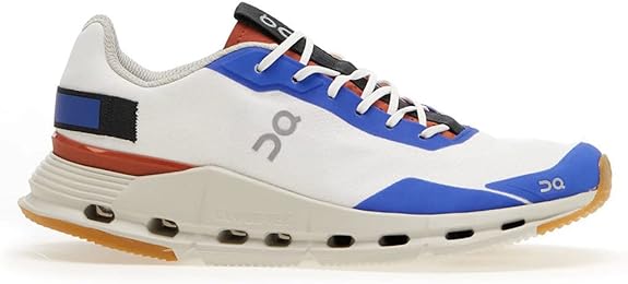 Women's On Cloudnova, White/Rust, 8.5 B Medium