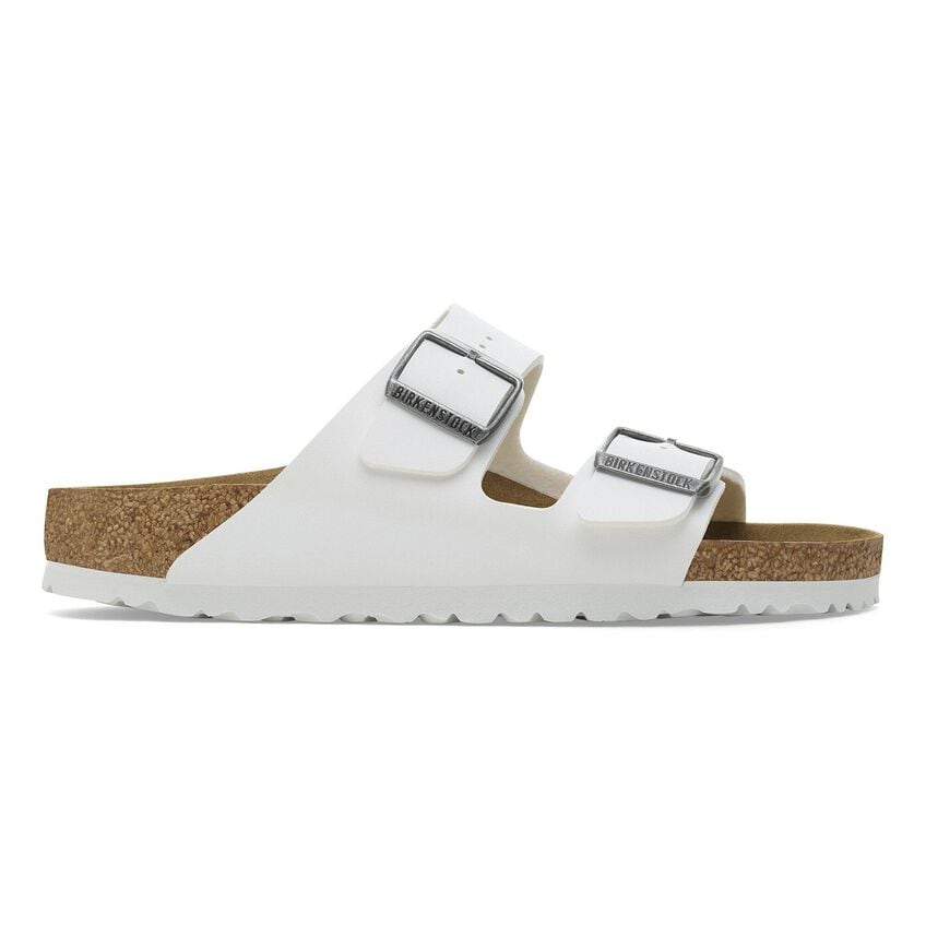 Women's Birkenstock Arizona, White, 6 2A Narrow