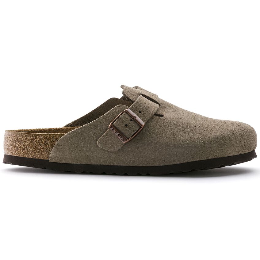 Women's Birkenstock Boston, Taupe, 5 2A Narrow