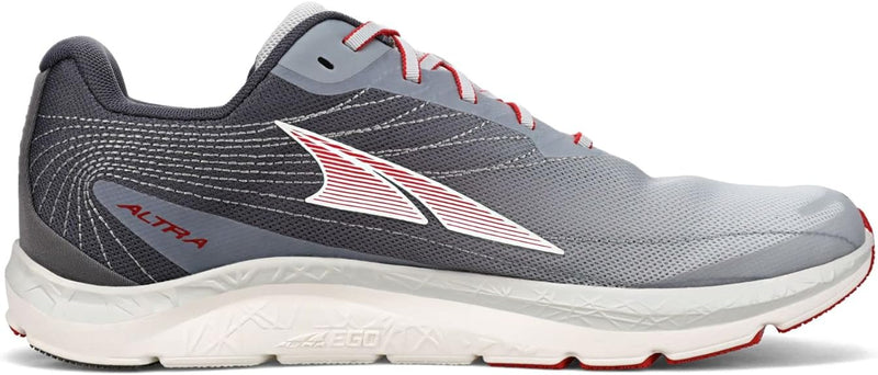 Men's Altra Rivera 2, Light Gray/Red, 12 D Medium