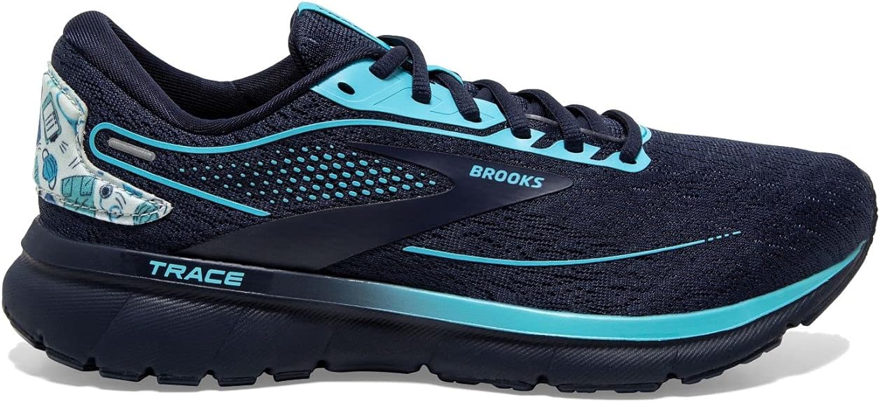 Women's Brooks Trace 2, Peacoat/Bluefish/White, 7.5 B Medium