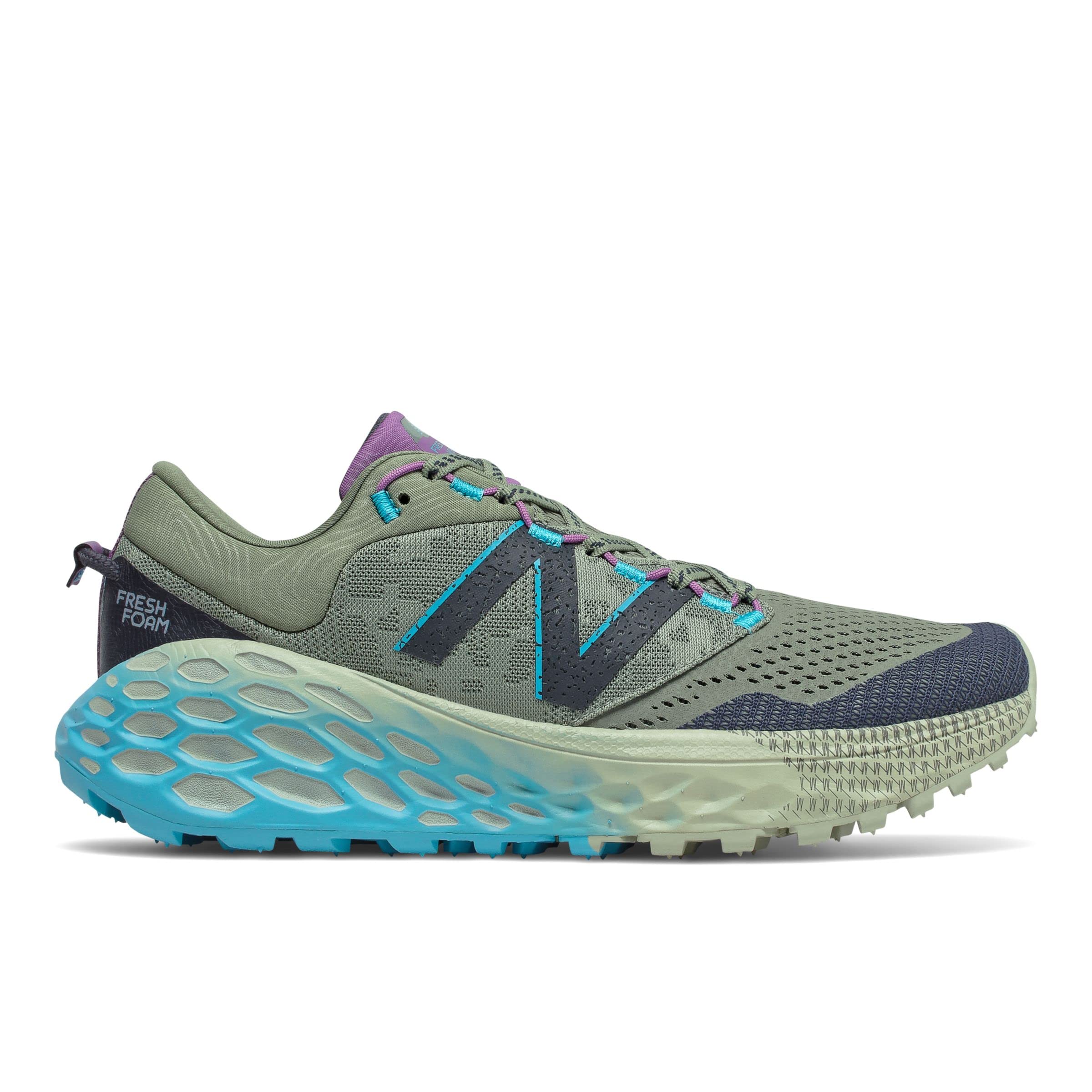 Women's New Balance Fresh Foam X Trail More v1, Celadon/Virtual Sky, 7.5 B Medium