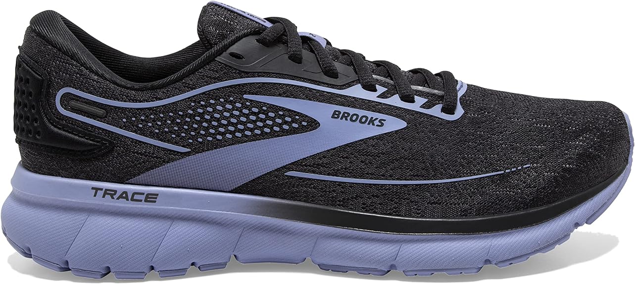 Women's Brooks Trace 2, Black/Pearl/Purple, 12 B Medium