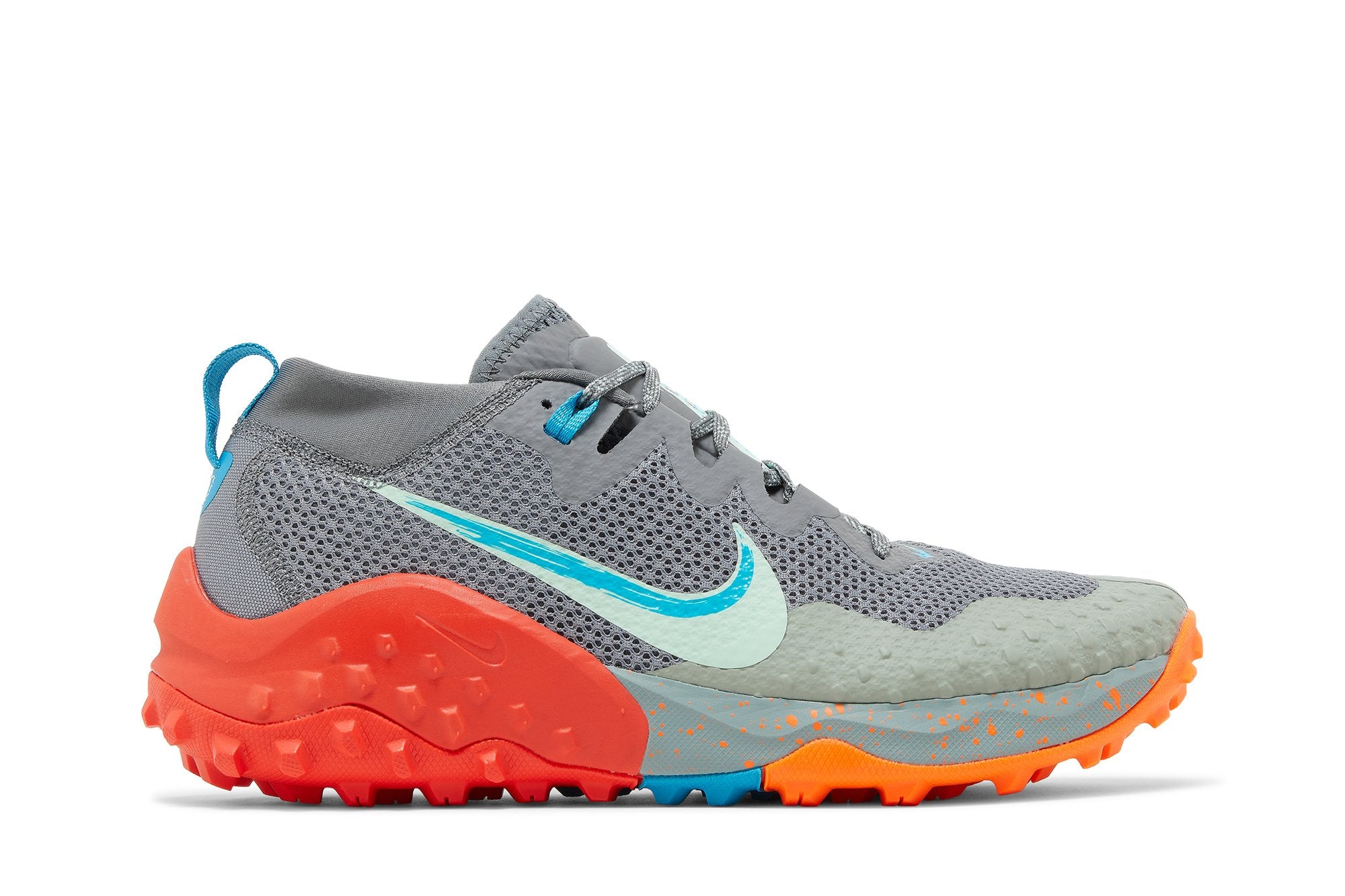Men's Nike Wildhorse 7, Smoke Grey/Dusty Sage/Laser Blue/Mint Foam, 10 D Medium