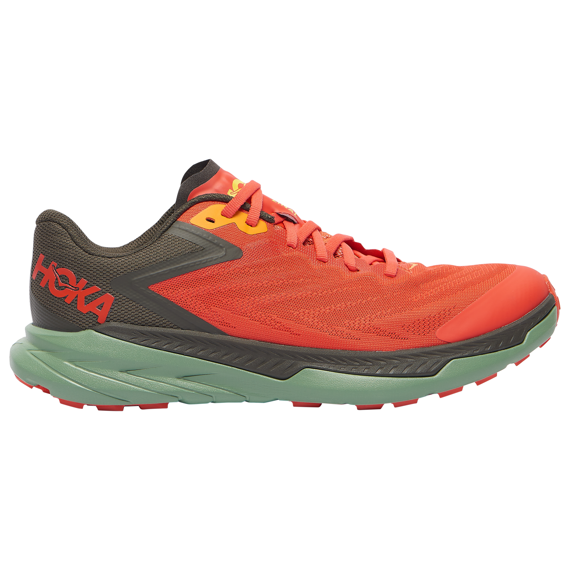 Men's Hoka Zinal, Fiesta/Black Olive, 9.5 D Medium