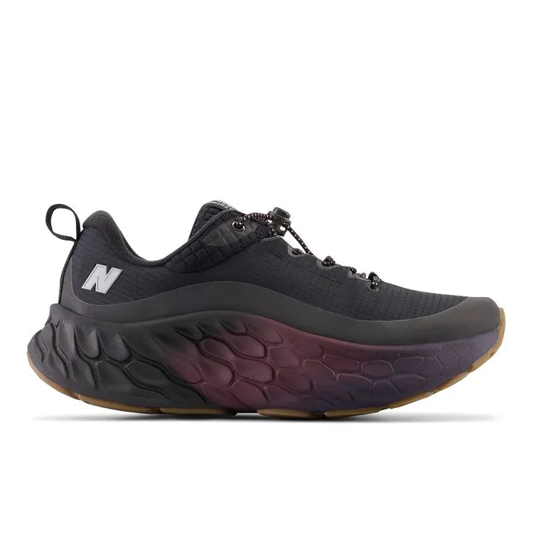 Women's New Balance Fresh Foam X More v4 Permafrost, Black/Nb Burgundy, 10 B Medium