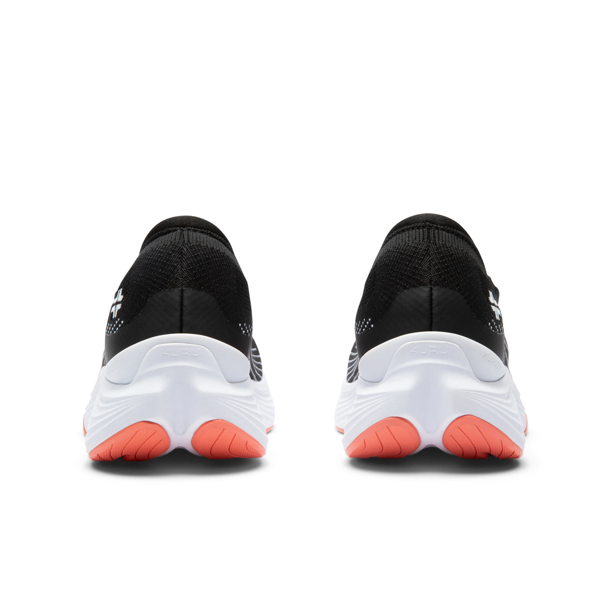 Women's KURU ATOM 2 Slip-On, Jet Black/Dark Coral