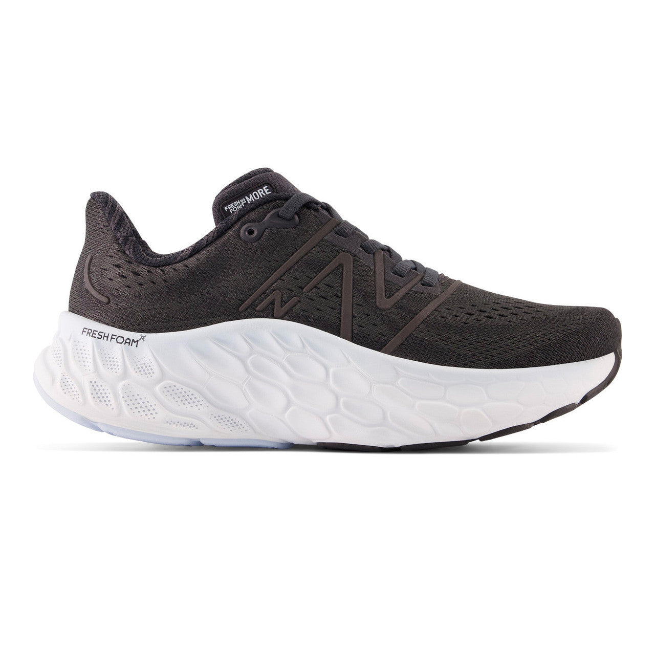 Women's New Balance Fresh Foam X More v4, Black/Phantom, 12 B Medium