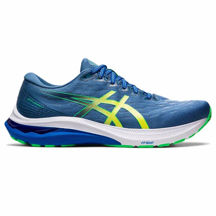 Men's Asics GT-2000 11, Azure/Lemon Spark, 10 D Medium