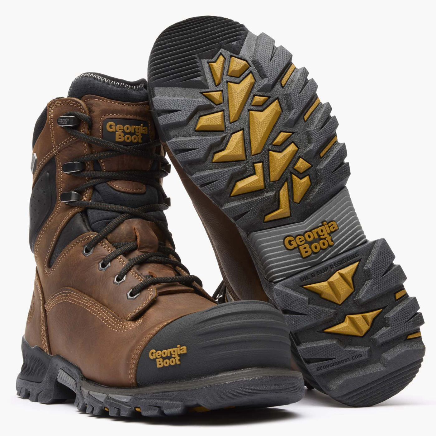 Men's Georgia Boot Rumbler, Black/Brown