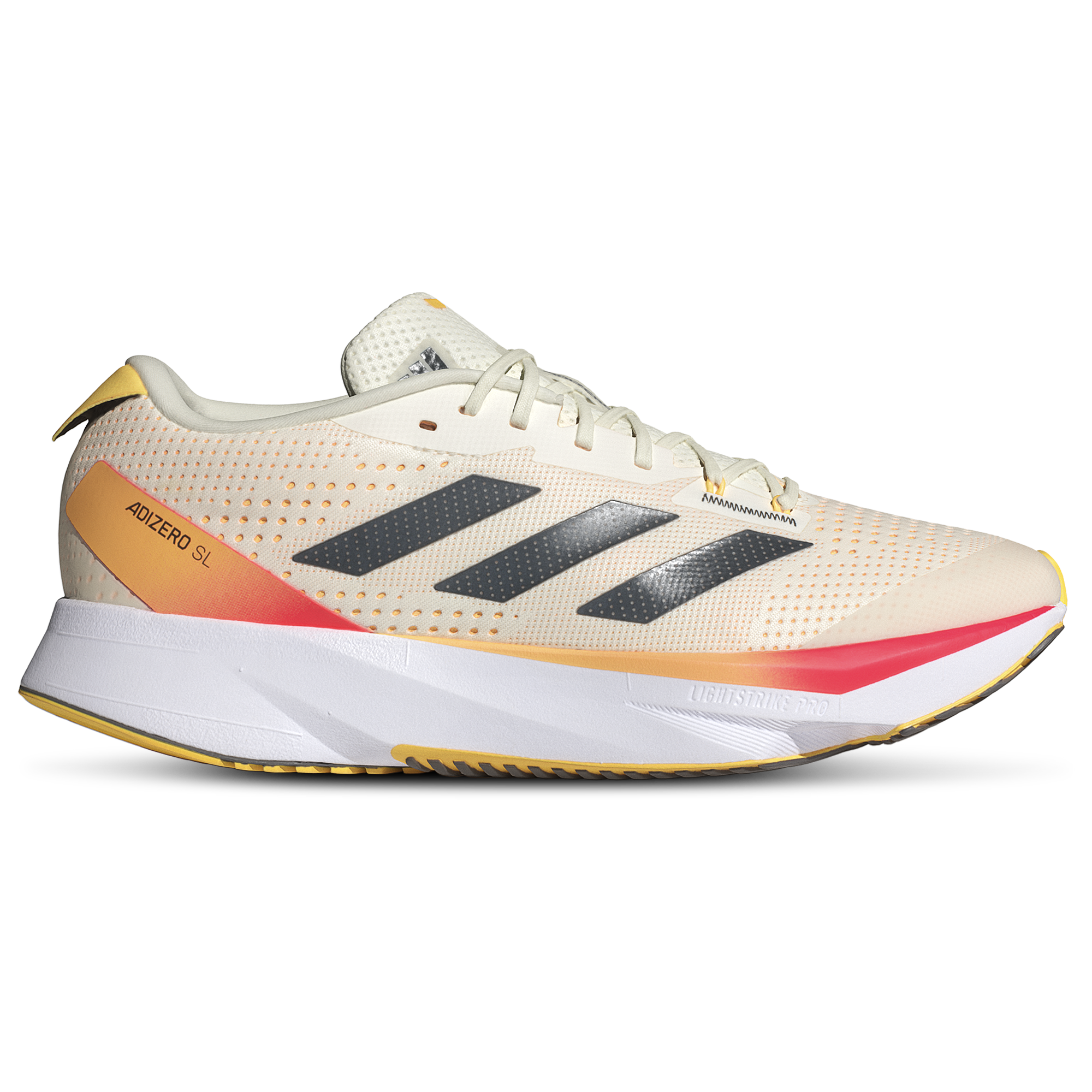Men's Adidas Adizero SL, Ivory/Black/Spark, 12 D Medium