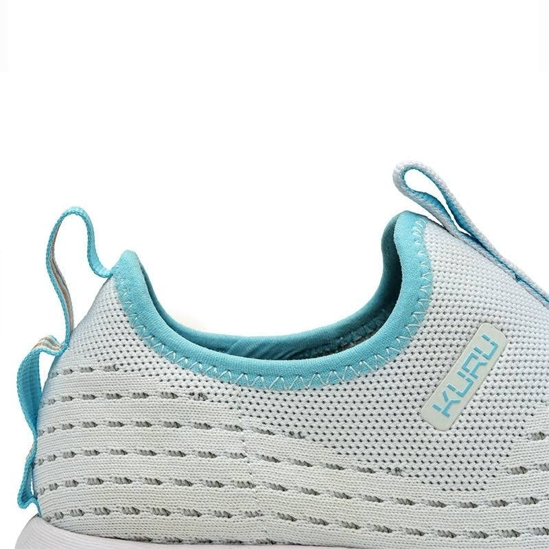 Women's KURU ATOM Slip-On, Bright White/Topaz Blue