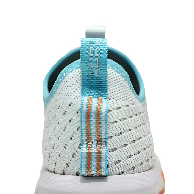 Women's KURU ATOM Slip-On, Bright White/Topaz Blue