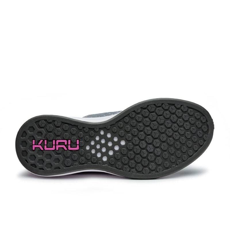 Women's KURU ATOM Slip-On, Stone Gray/Berry Pink
