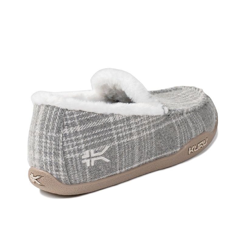 Women's KURU LOFT, Gray Plaid/Capuccino