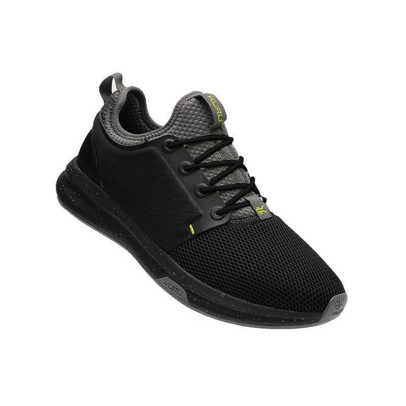 Men's KURU ATOM, Jet Black/Citron