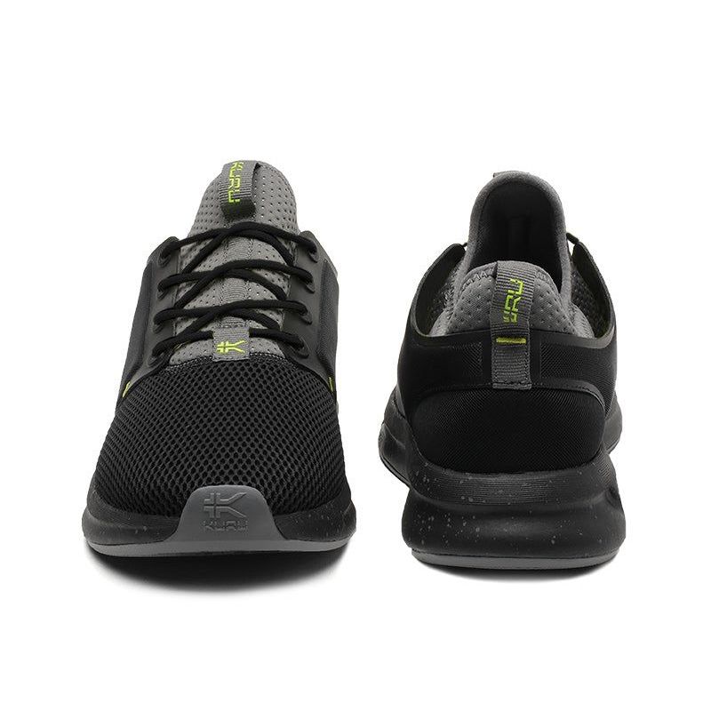 Men's KURU ATOM, Jet Black/Citron
